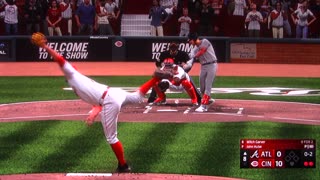 MLB The Show: Cincinnati Reds vs Atlanta Braves (S3 G90 Perfect Game)