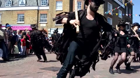 Beltane Border Morris-Ravaged Oak - Rochester Sweeps Festival 2018