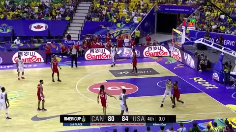 Canada 🇨🇦 - USA 🇺🇸 Basketball Highlights 3rd Place Game - #AMERICUP 2022