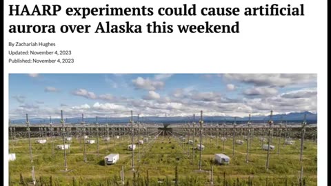 ONE COINCIDENCE AFTER THE NEXT! HAARP IS RUNNING AN EXPERIMENT DURING THE SOLAR FLARE EVENT!