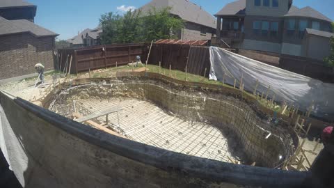 Pool Construction Gunite Time-Lapse