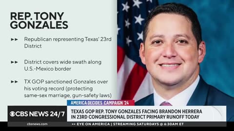 Rep. Tony Gonzales faces Brandon Herrera in Texas 23rd district challenge CBS News