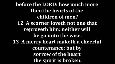 Proverbs 15 King James version