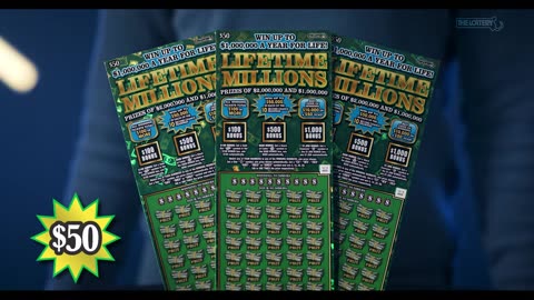 New $50 Massachusetts Lottery ticket offers "unprecedented" top prize of $1 million a year for life