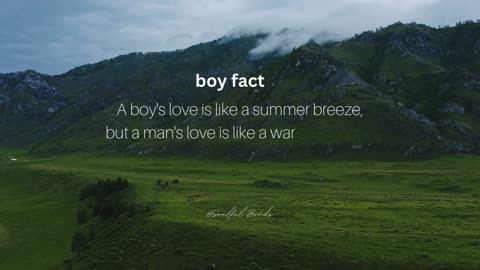 A boy's love