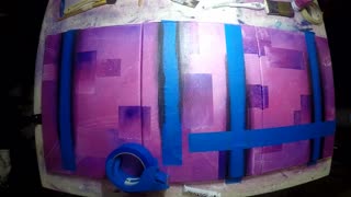 Easy Abstract Painting using Acrylic and Masking Tape