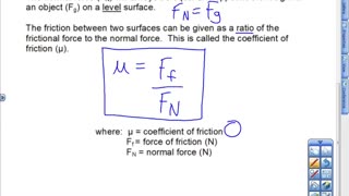 Coefficient of Friction Lesson