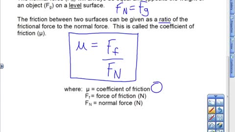 Coefficient of Friction Lesson