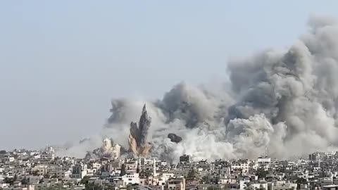 Gaza is being heavily bombed at the moment.