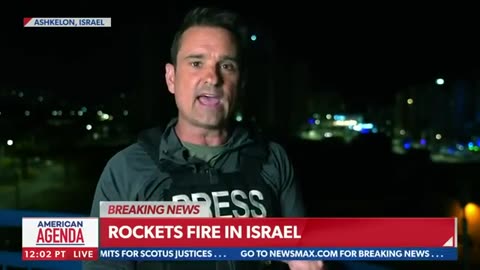 NEWSMAX Watch encouters rockets fire and explosions in israel