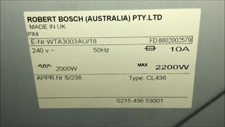 Bosch Classixx Maxx freedom preformance 2200W Clothes Dryer