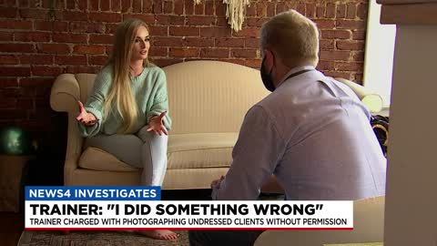 Trainer accused of photographing undressed clients admits to doing “something wrong.”