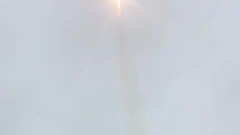 Rocket incredibly gets struck by lightning during launch
