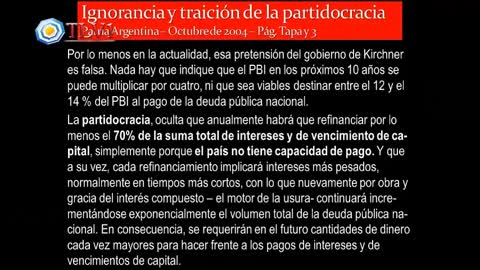 01 - La Otra Campana N° 01 - Deuda Pública Argentina, complicidad del