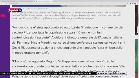 22.12.2020, aifa autorizza immissione in commercio vaccino pfizer