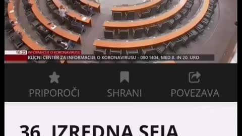 Norišnica v parlamentu