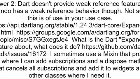 Does DartFlutter have the concept of weak references