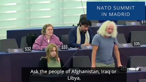 NATO never wants peace says Irish MEP M. Wallace