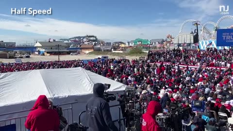 360-degree view of Blue State crowd at Donald Trump's Wildwood, N.J. rally