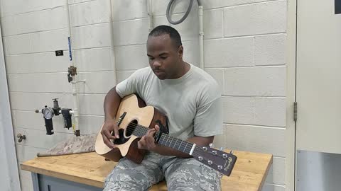 Trooper Gives Solo Performance On His Last Day In Air Force