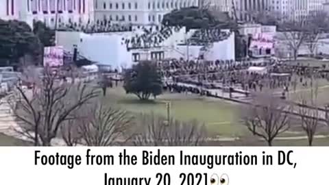 Footage from the Biden Inauguration in DC, January 20, 2021 - It's dystopian