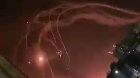 Israel's Iron Dome Intercepts Hamas Rockets Over Israel