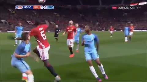 Paul Pogba crazy skill vs Manchester City