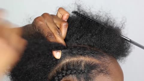 How to braid/cornrow FOR BEGINNERS!