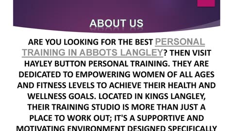 Best Personal Training in Abbots Langley