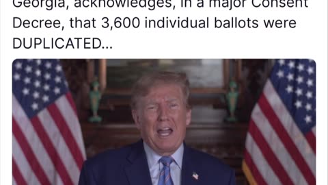 US2020 Election Fulton County Election Fraud 3,600 Duplicate Ballots