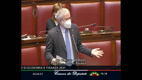 🔴 Intervento dell'On. Claudio Borghi in Aula: voto favorevole della Lega al DEF 2021 (22/04/2021).