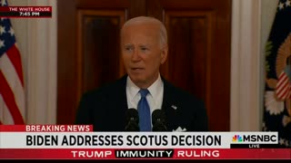 July 1, 2024 - President Biden Reacts to SCOTUS Ruling on Presidential Immunity