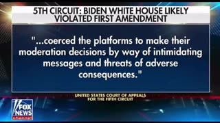 Biden colluded with big tech to suppress our first amendment now on fake news