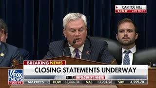 James Comer delivers closing statement in first Biden impeachment inquiry hearing