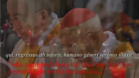 At Easter in the Vatican, Rome, Mass is celebrated to Satan Lucifer.