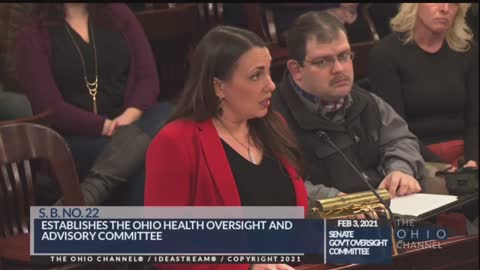Stephanie Stock testifies in support of Ohio Senate Bill 22