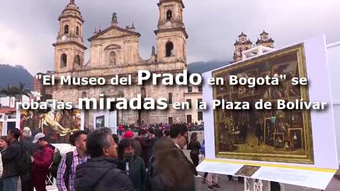 La muestra "Museo del Prado en Bogotá" se roba miradas en la Plaza de Bolivar