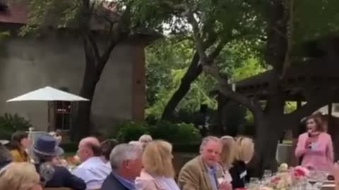 Pelosi Holds Chichi Napa Brunch as Afghanistan Burns - Only Servants Wear Masks