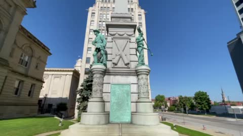 Civil War Monument in South Bend Indiana