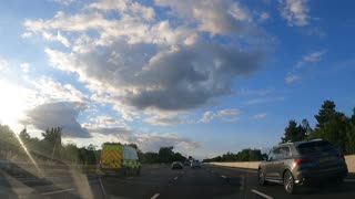 Driving on the M27. GoPro