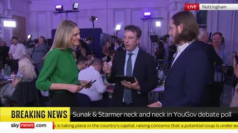 Sunak and Starmer neck and neck in YouGov debate poll Sky News