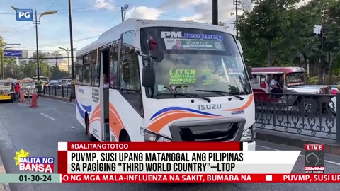 PUVMP, susi upang matanggal ang Pilipinas sa pagiging third world country