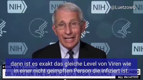 Fauci zu Maske bei Geimpften