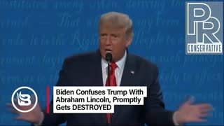 Biden thought Trump was Abraham Lincoln. 😂
