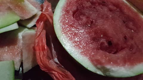 Watermelon cutting