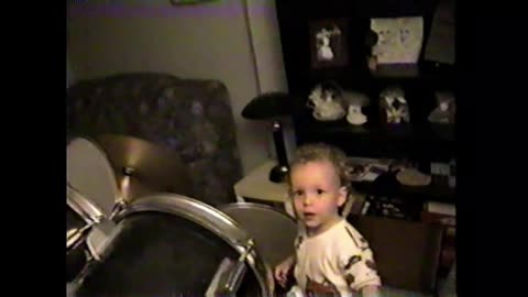 Matthew 1 years old drums