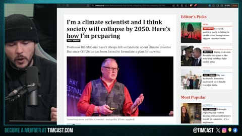 Climate Scientists Says HUMANS MUST BE CULLED To Stop Global Warming, PANICS Then DELETES TWEET