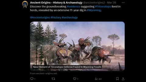Ancient Origins - Triceratops
