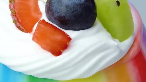 Amazing Fruit Rainbow Chocolate Cake Designing Ideas shorts yummy fruit rainbow cake