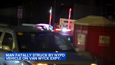 Man fatally struck by NYPD vehicle on Van Wyck Expressway ABC News